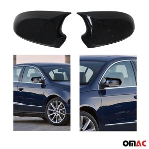 Volkswagen Passat B6 Mirror Cover - Omac - Bat Model - Gloss Piano Black - '05-'10